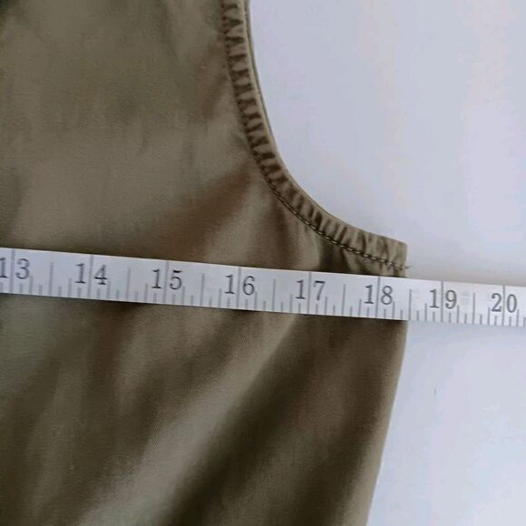 Sanctuary Olive Green Shawl Collar Waist Tie Vest Women's Size S - Picture 5 of 8